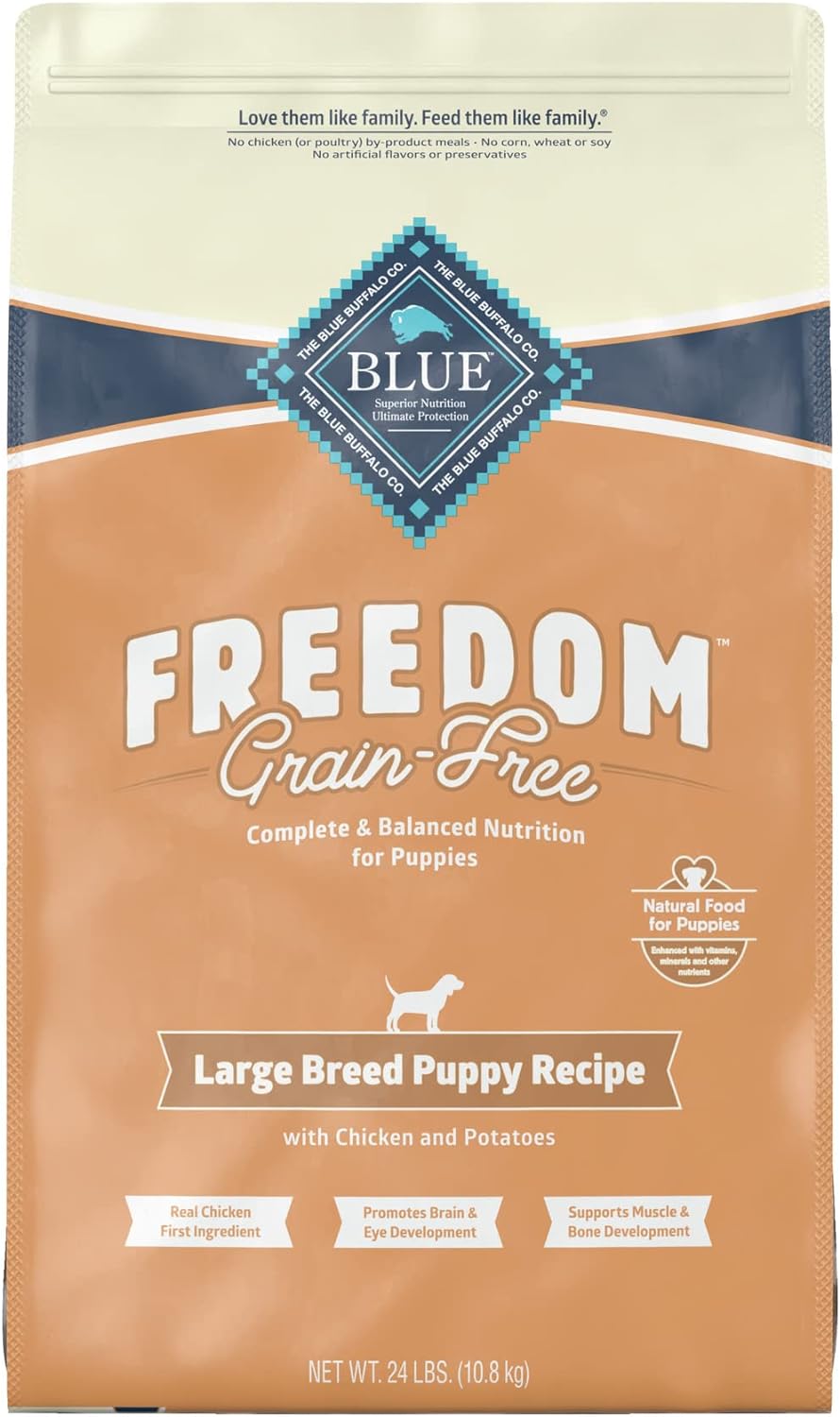 Blue Freedom Large Breed Puppy Grain-Free Chicken Recipe Dry Dog Food
