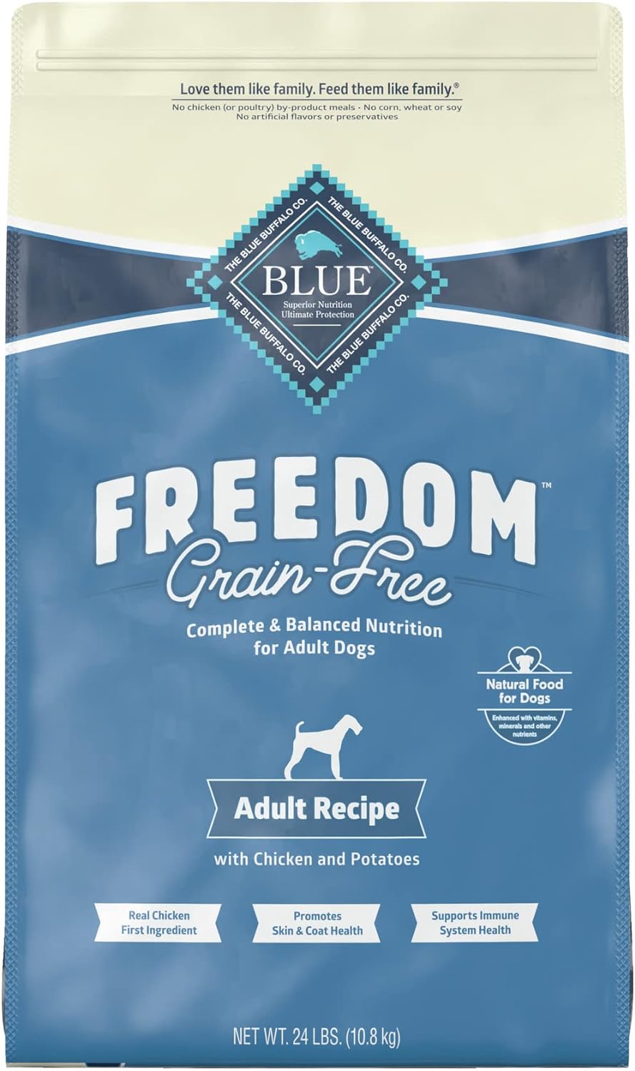 Blue Freedom Adult Grain-Free Chicken and Potatoes Recipe Dry Dog Food