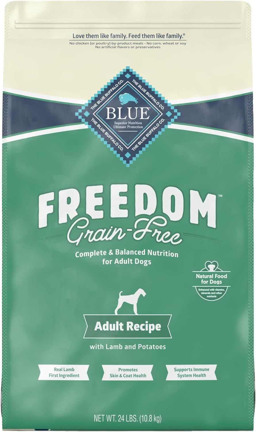 Blue Freedom Adult Grain-Free Lamb and Potatoes Recipe Dry Dog Food