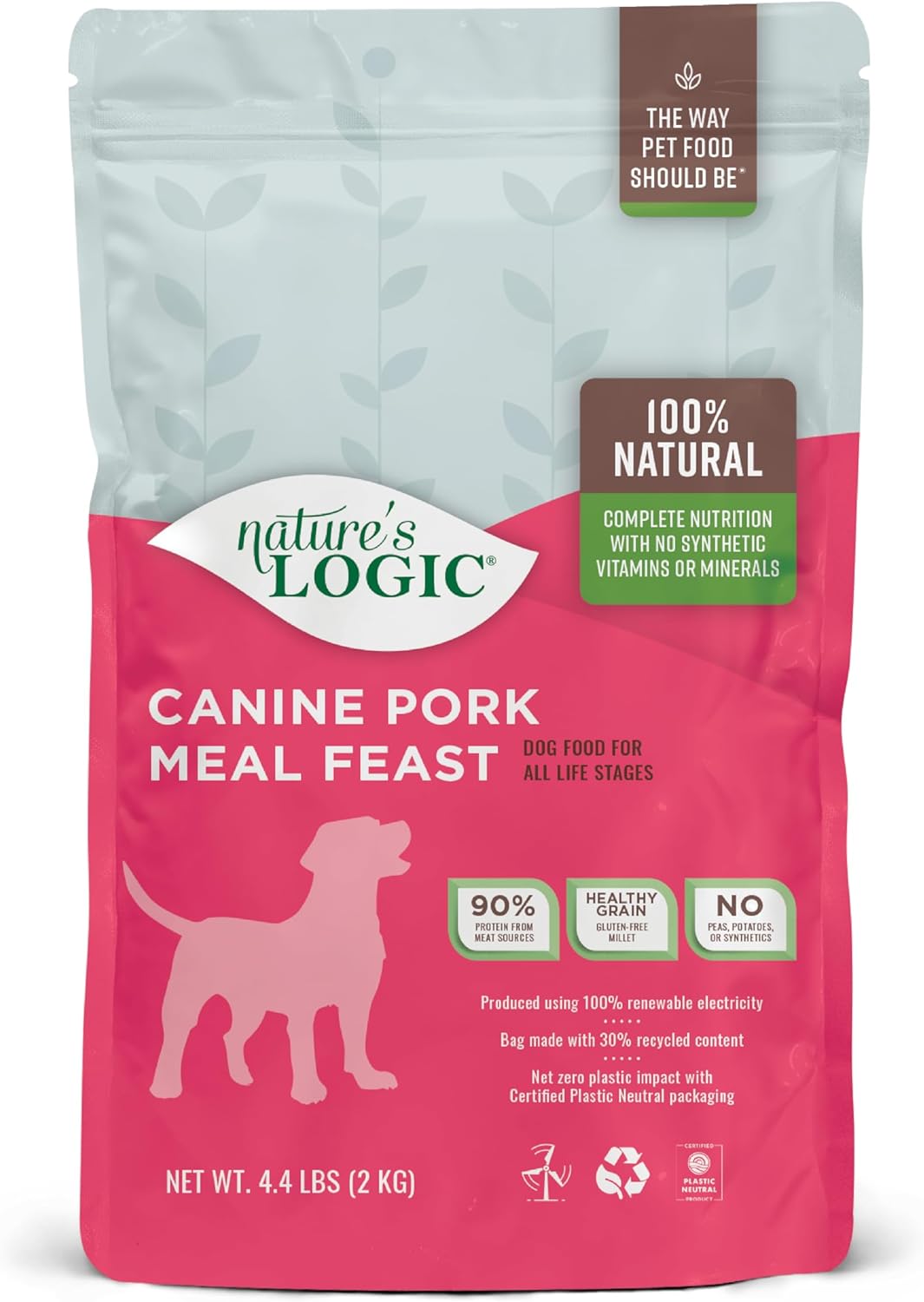 Nature’s Logic Canine Pork Meal Feast Dry Dog Food