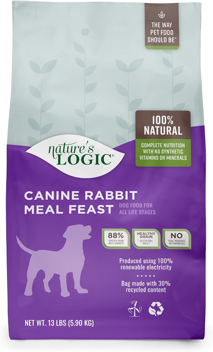 Nature’s Logic Canine Rabbit Meal Feast Dry Dog Food