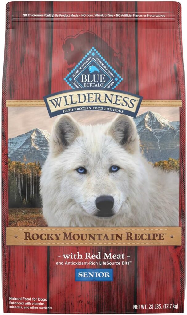 Blue Wilderness Rocky Mountain Recipe Senior Red Meat Dry Dog Food