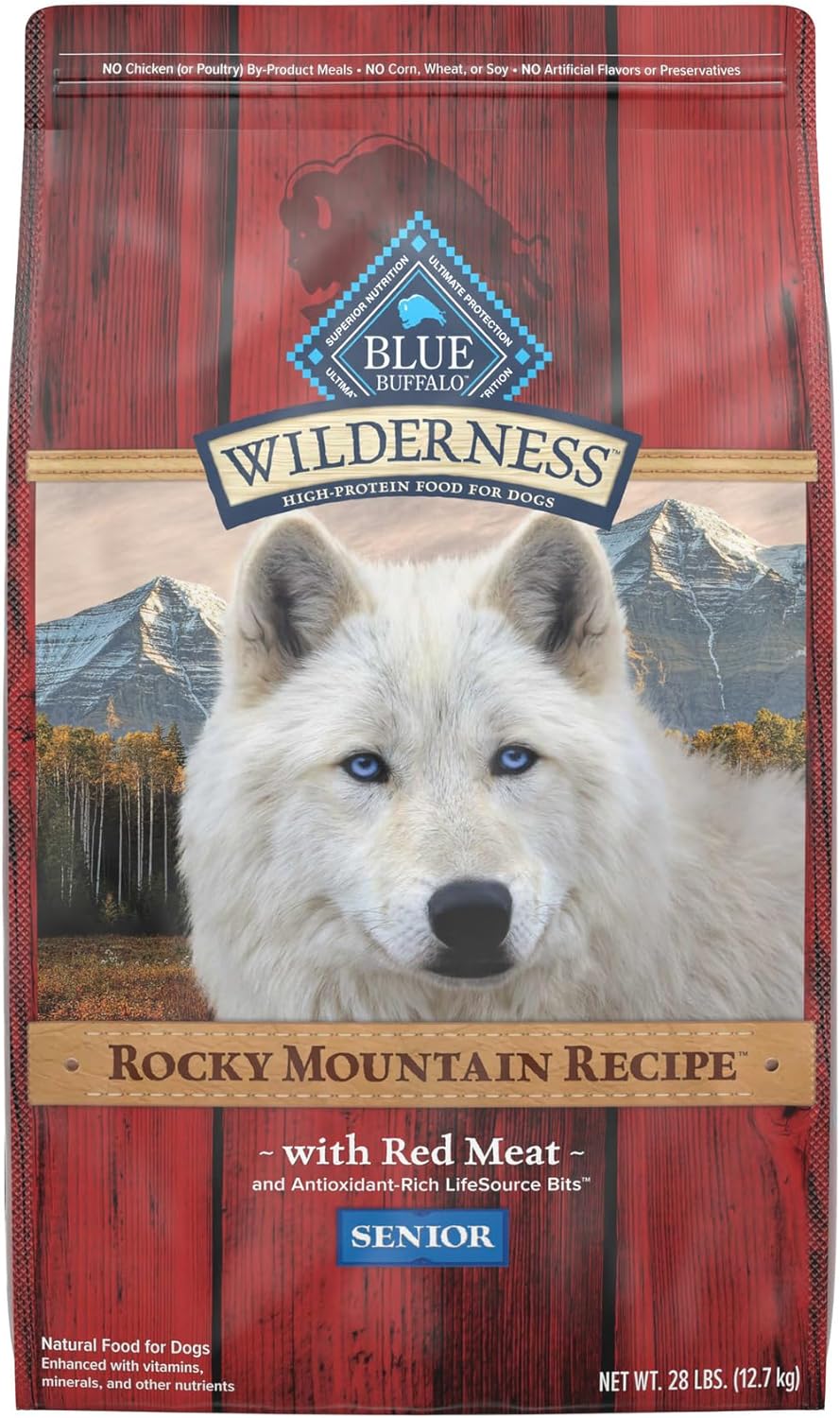 Blue Wilderness Rocky Mountain Recipe Senior Red Meat Dry Dog Food