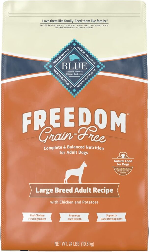 Blue Freedom Large Breed Adult Grain-Free Chicken and Potatoes Recipe Dry Dog Food