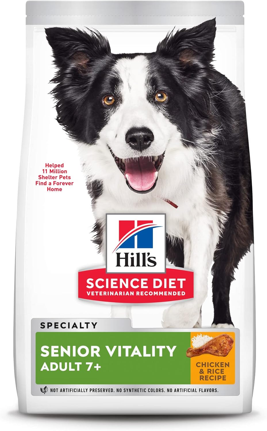 Hill’s Science Diet Adult 7+ Senior Vitality Chicken & Rice Recipe Dry Dog Food