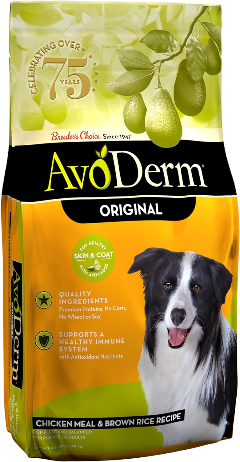 AvoDerm Original Adult Chicken Meal & Brown Rice Recipe Dry Dog Food