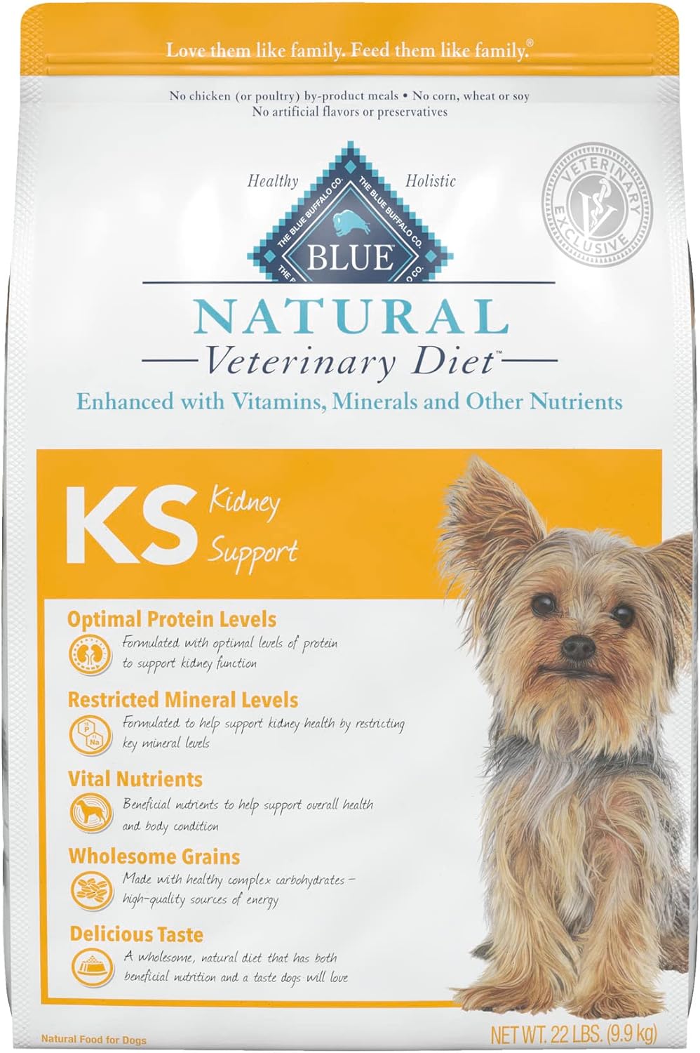 Blue Natural Veterinary Diet KS Kidney Support Dry Dog Food