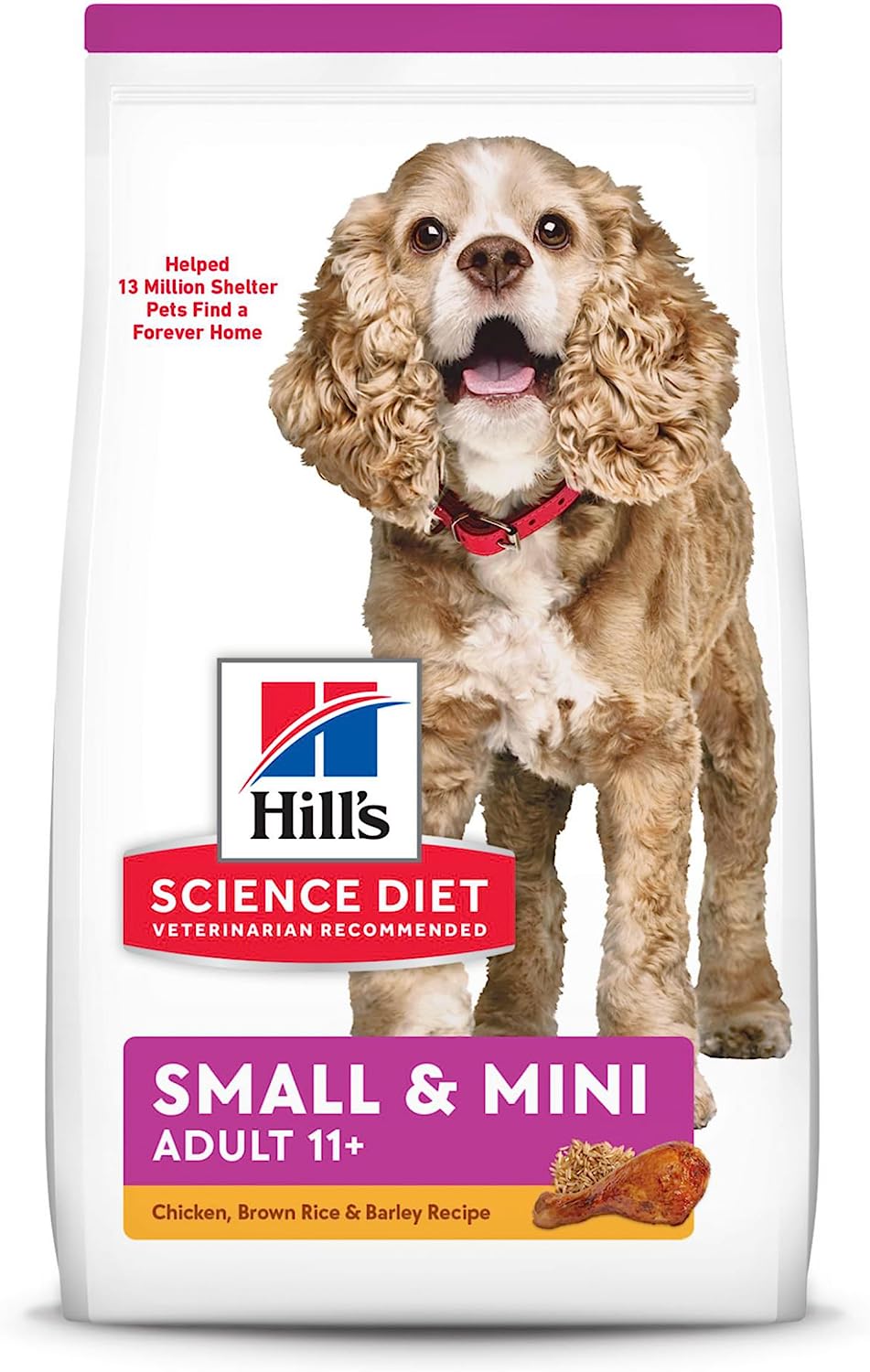 Hill’s Science Diet Adult 11+ Small Paws Chicken Meal, Barley & Brown Rice Recipe Dry Dog Food