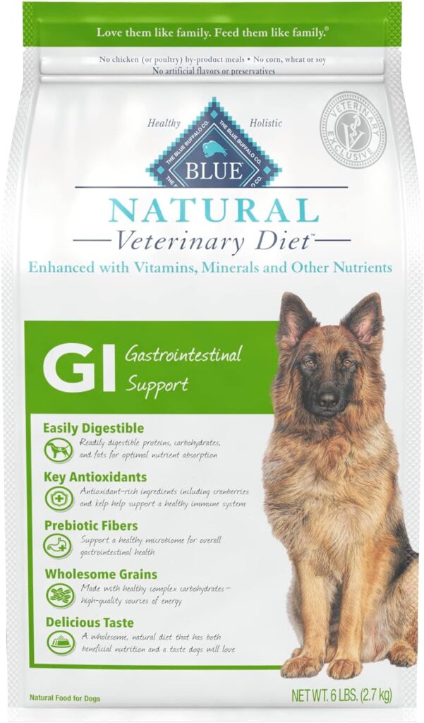 Blue Natural Veterinary Diet GI Gastrointestinal Support Dry Dog Food