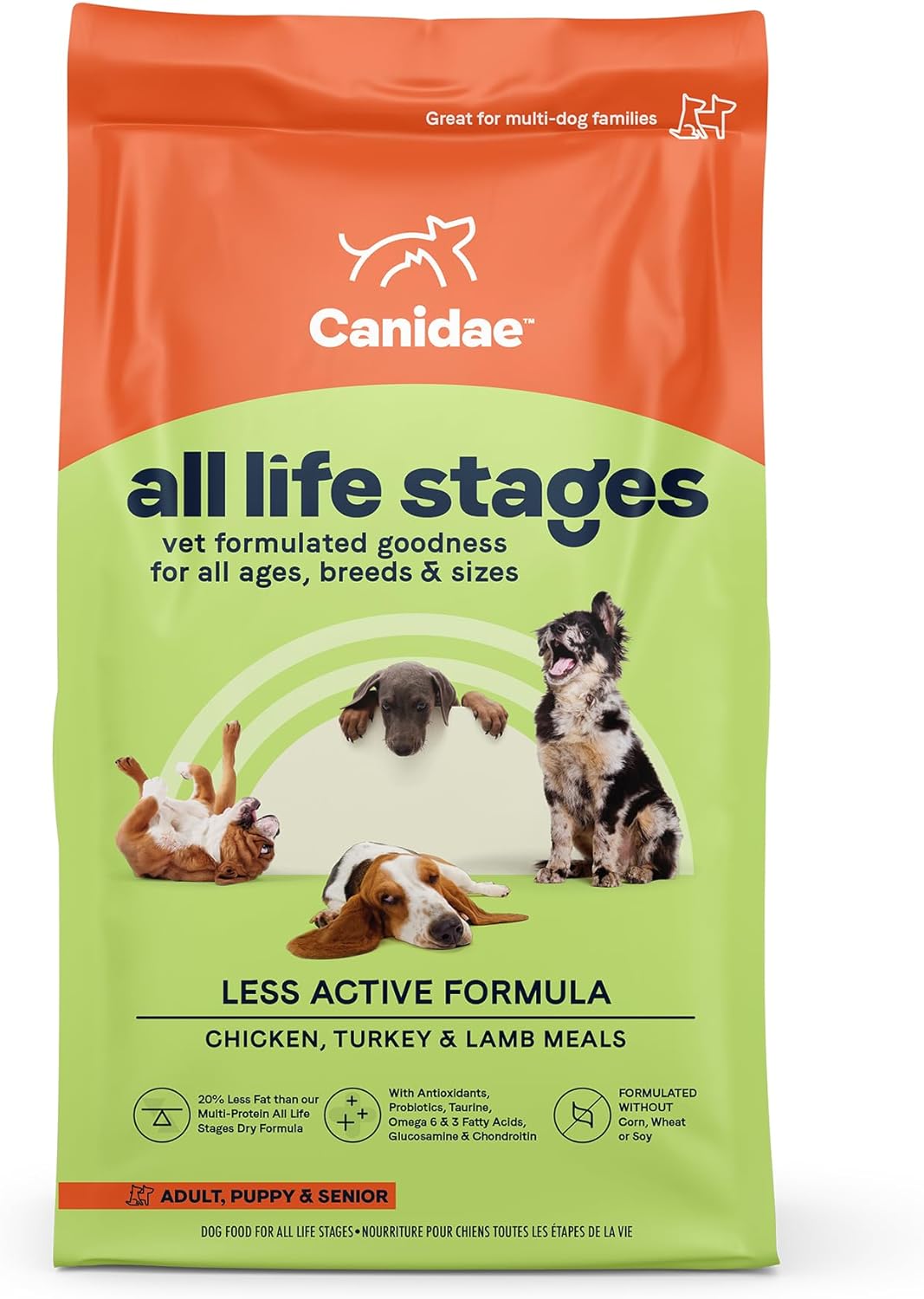 Canidae All Life Stages Less Active Formula Canidae Platinum Chicken, Turkey, Lamb, & Fish Meals Dry Dog Food