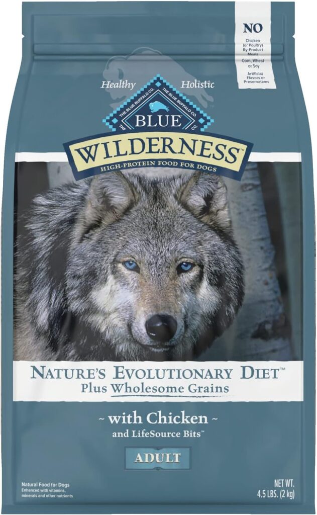 Blue Wilderness Adult Chicken plus Grains Recipe Dry Dog Food