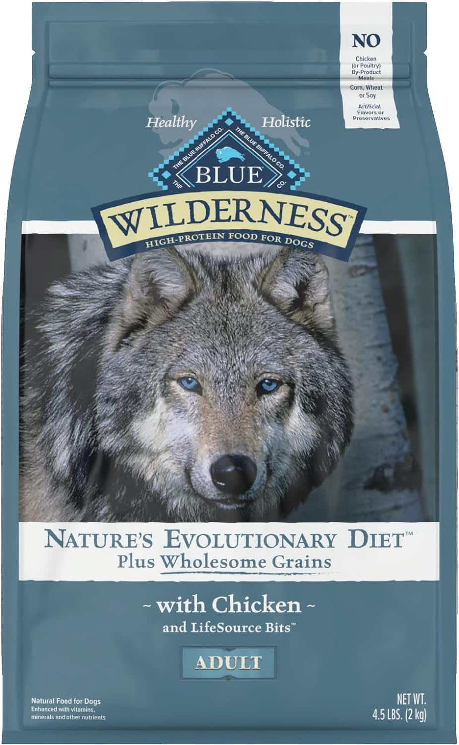Blue Wilderness Adult Chicken plus Grains Recipe Dry Dog Food