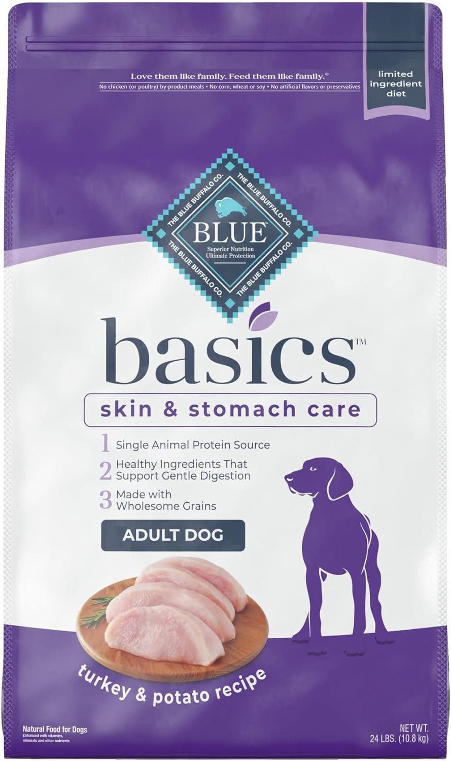 Blue Basics Limited Ingredient Diet Adult Turkey and Potato Recipe Dry Dog Food