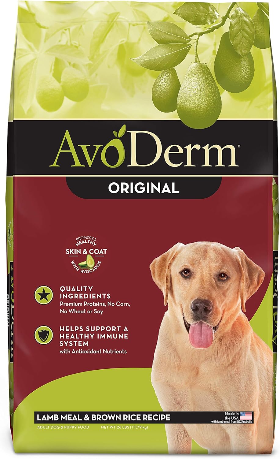 AvoDerm Original Lamb Meal & Brown Rice Recipe Dry Dog Food