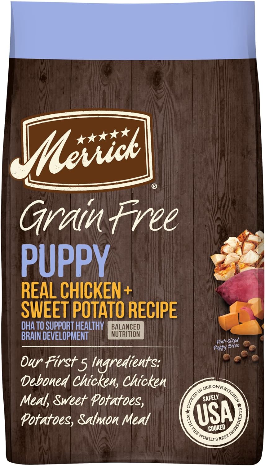 Merrick Grain-Free Real Chicken + Sweet Potato Puppy Recipe Dry Dog Food