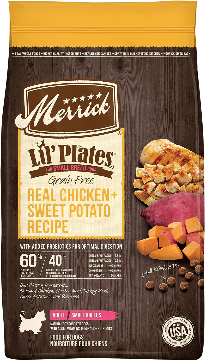 Merrick Lil’ Plates Grain-Free Real Chicken + Sweet Potatoes Recipe Dry Dog Food