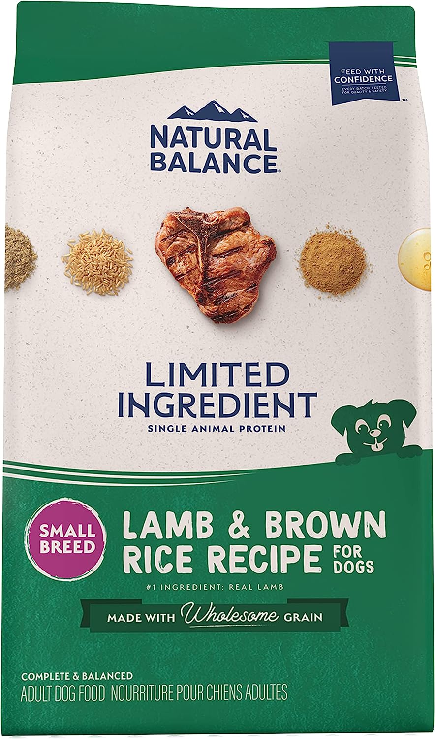 Natural Balance L.I.D. Limited Ingredient Diets Lamb & Brown Rice Small Breed Bites Dry Dog Food