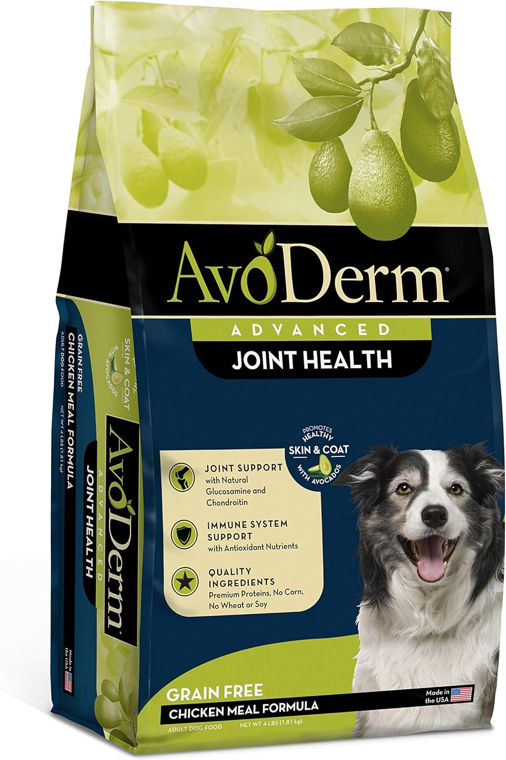 AvoDerm Advanced Joint Health Grain-Free Chicken Meal Formula Dry Dog Food
