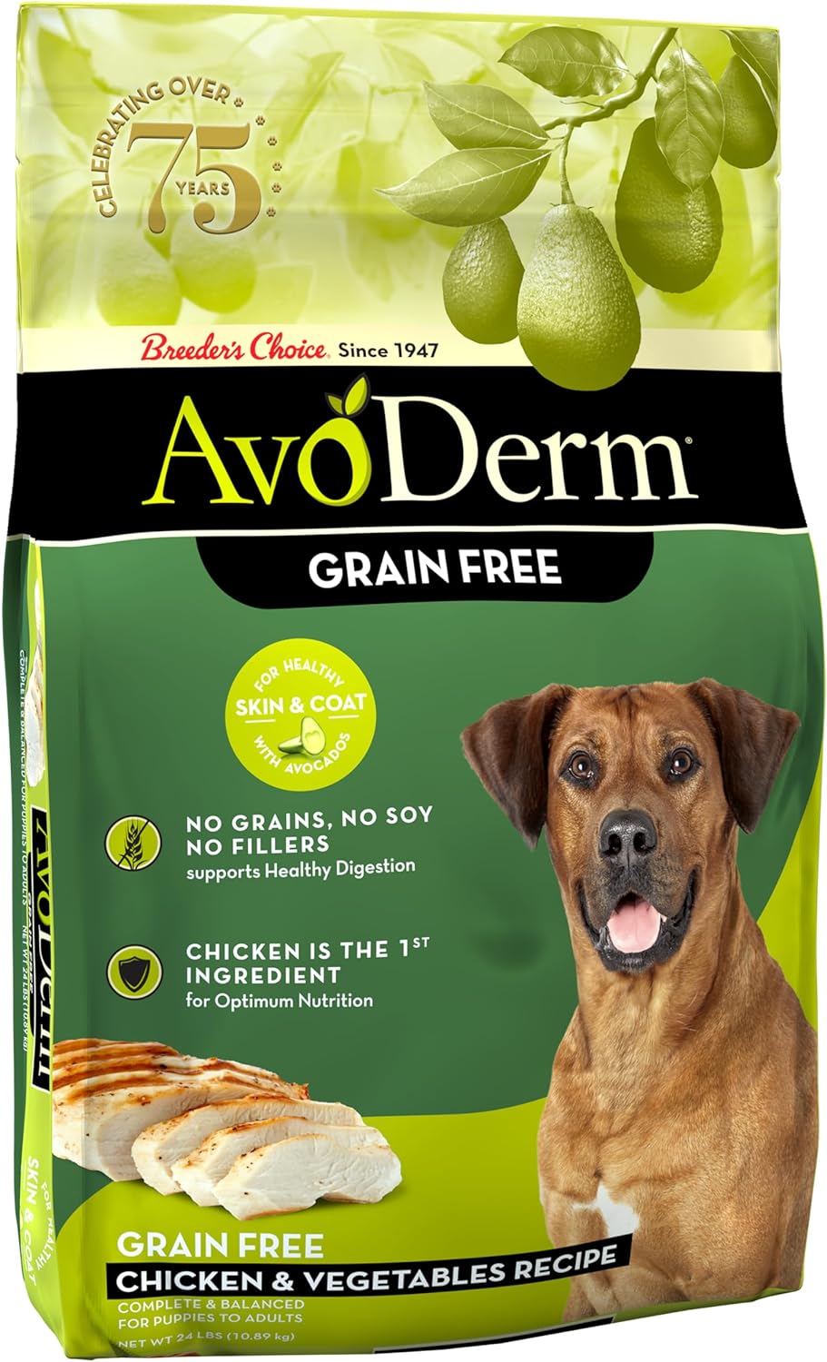AvoDerm Grain-Free Chicken & Vegetables Recipe Dry Dog Food