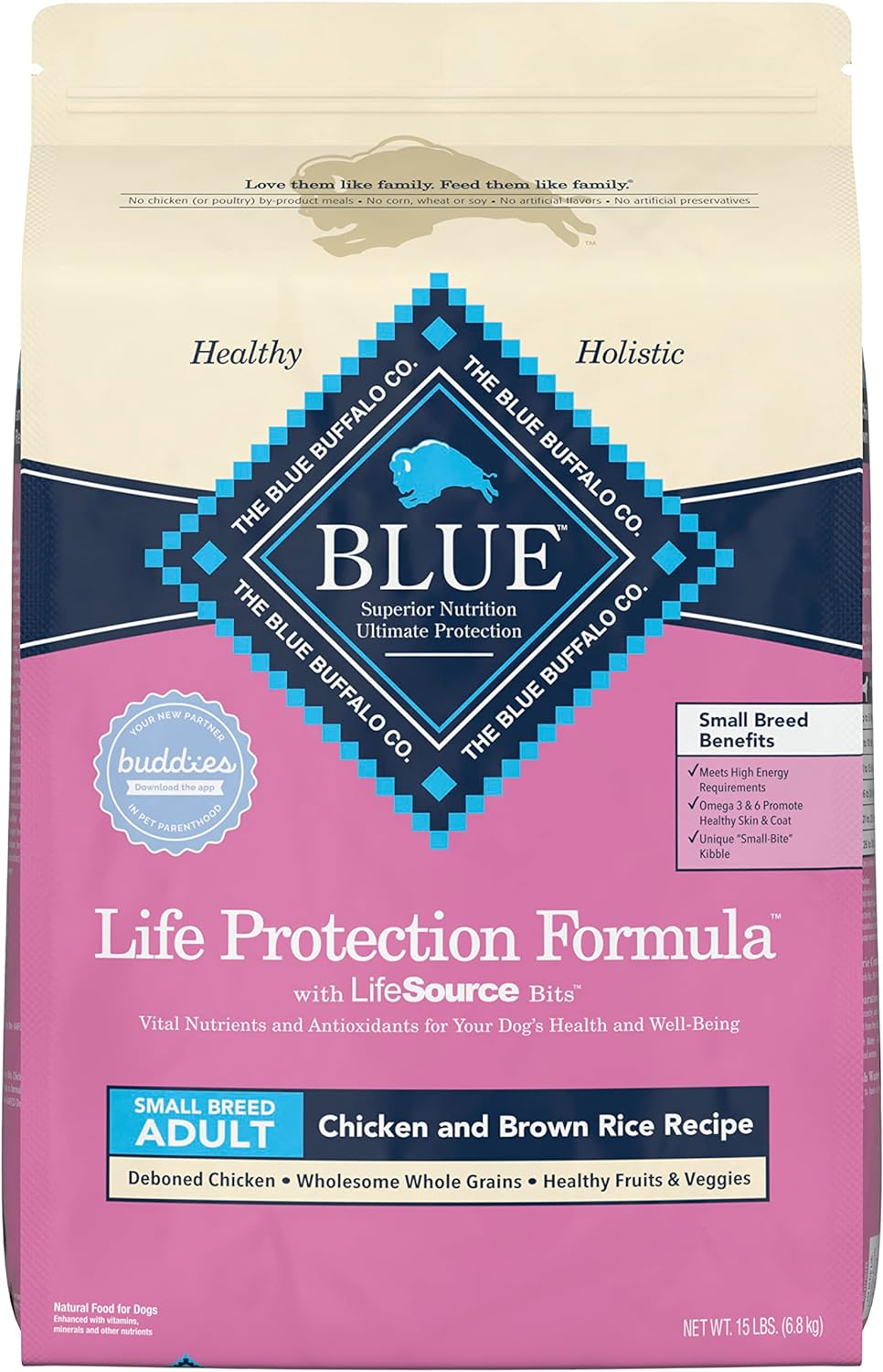 Blue Life Protection Formula Adult Small Breed Chicken and Brown Rice Recipe Dry Dog Food