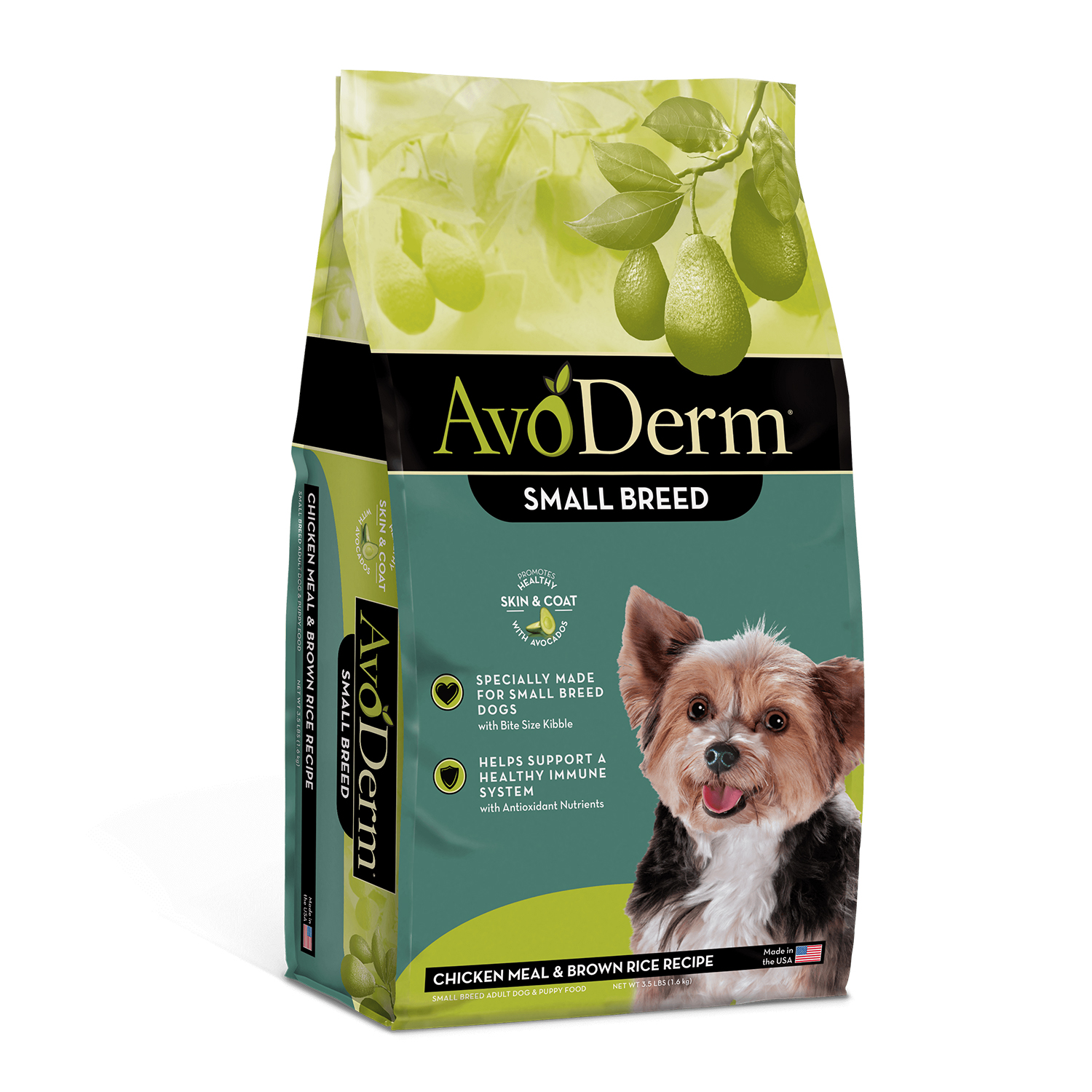 AvoDerm Small Breed Chicken Meal & Brown Rice Recipe Dry Dog Food