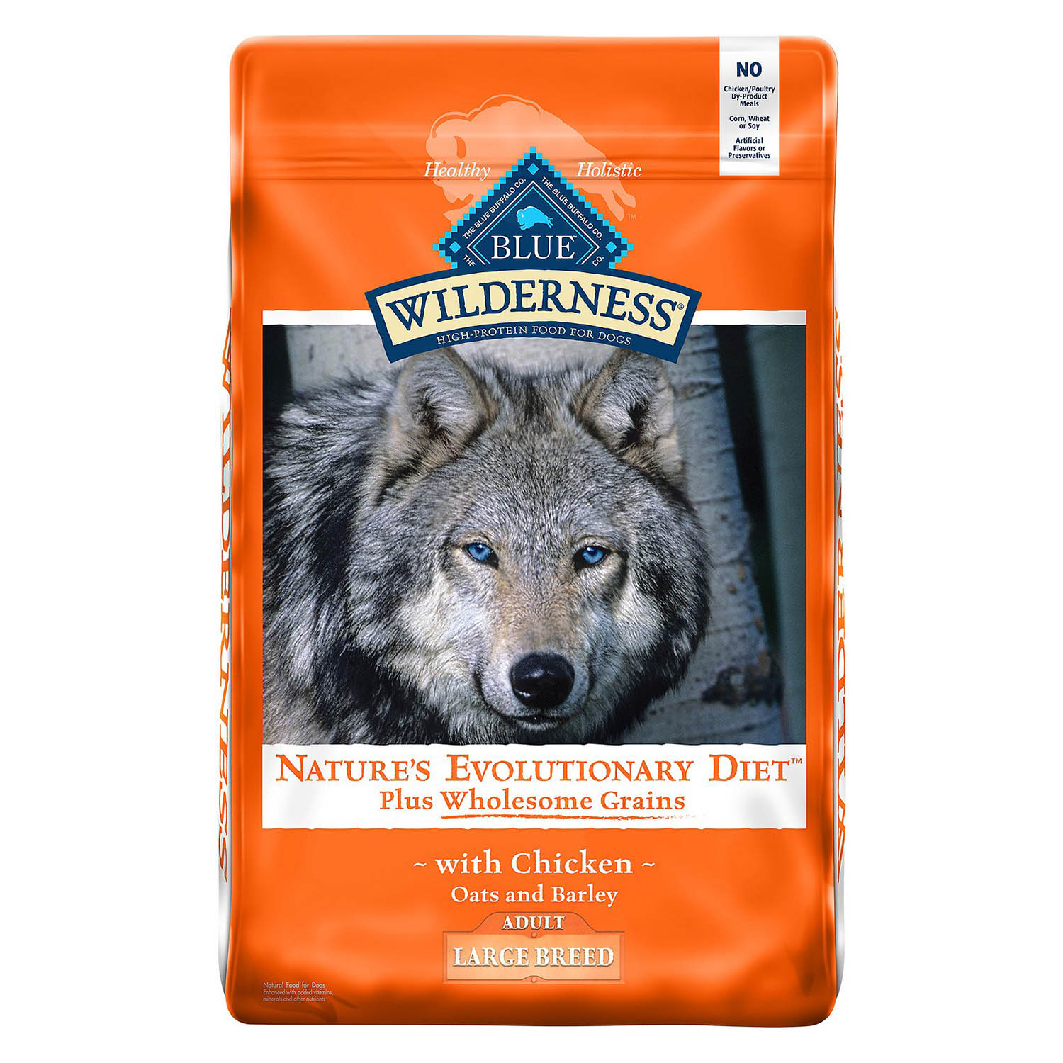 Blue Wilderness Large Breed Adult Chicken plus Wholesome Grains Recipe Dry Dog Food
