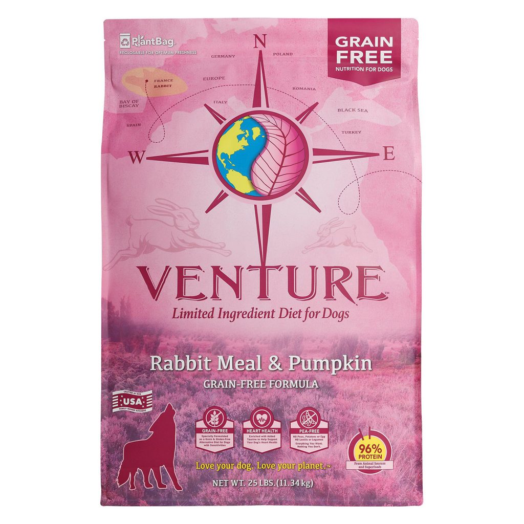 Earthborn Holistic Venture Limited Ingredient Grain-Free Rabbit Meal & Pumpkin Dry Dog Food