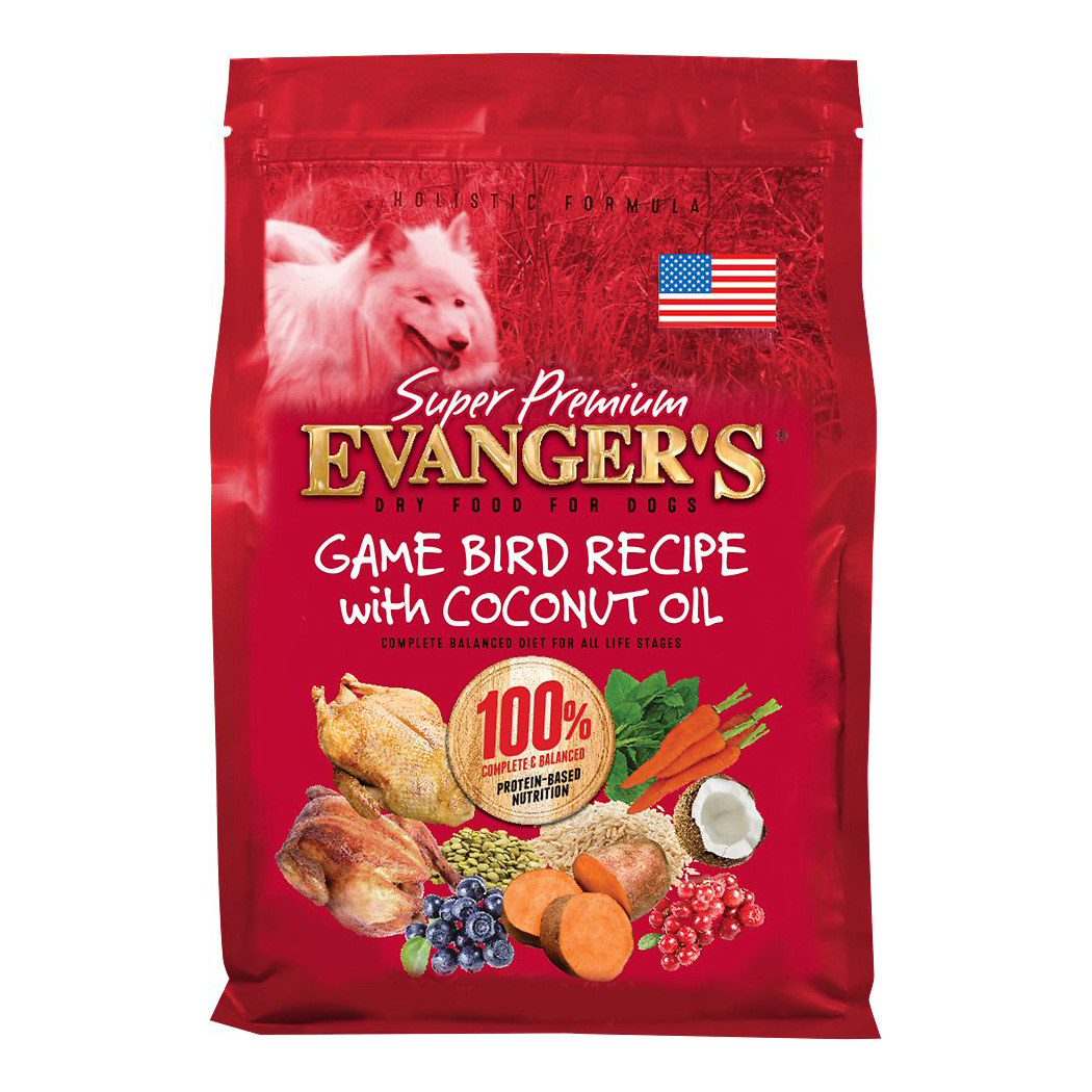 Evanger’s Super Premium Game Bird Recipe with Coconut Oil Dry Dog Food