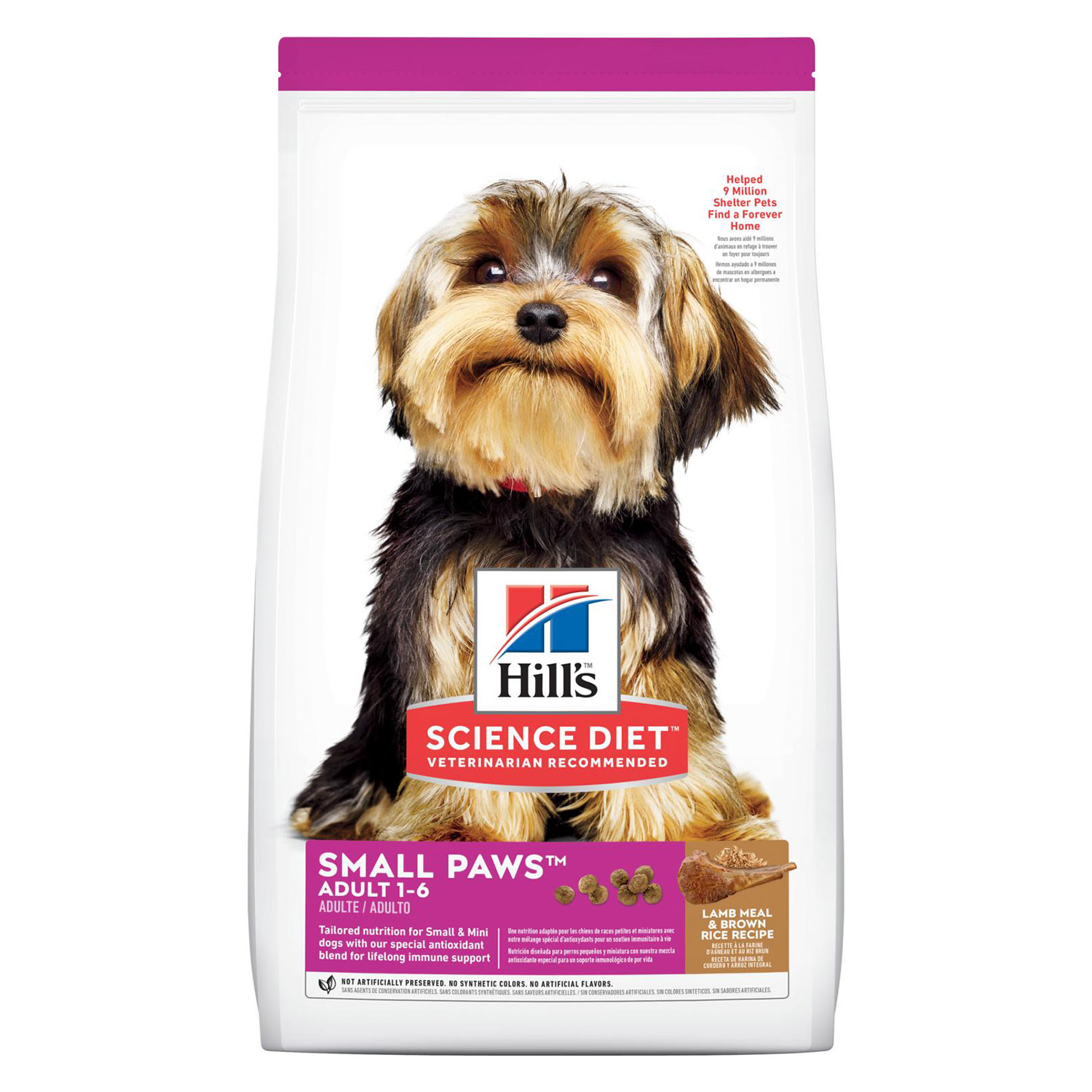 Hill’s Science Diet Adult Small Paws Lamb Meal & Brown Rice Recipe Dry Dog Food