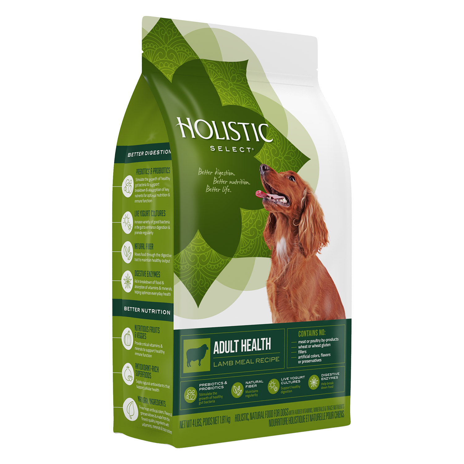 Holistic Select Adult Health Lamb Meal Recipe Dry Dog Food