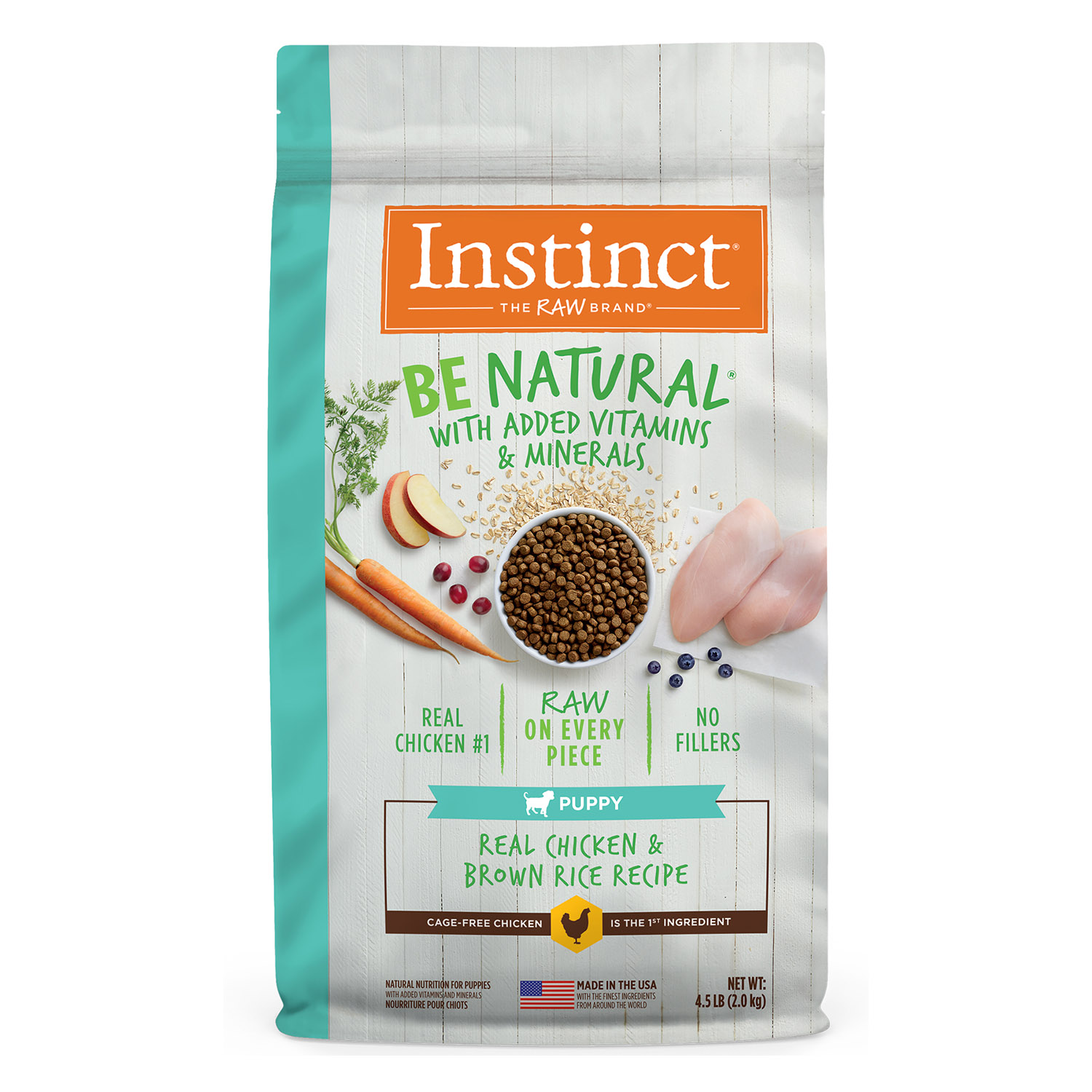 Instinct Be Natural Puppy Real Chicken & Brown Rice Recipe Dry Dog Food