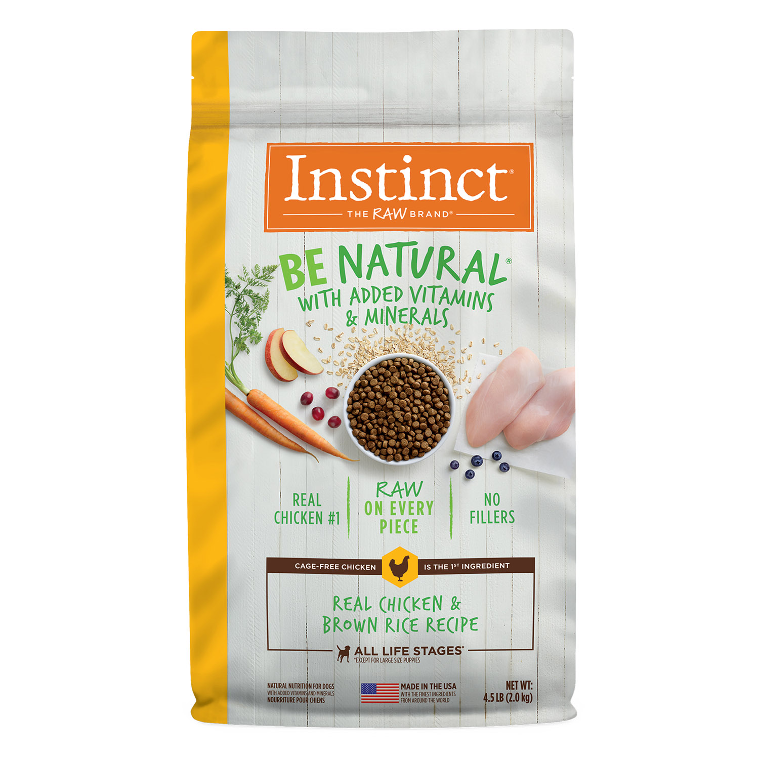 Instinct Be Natural Real Chicken & Brown Rice Recipe Dry Dog Food
