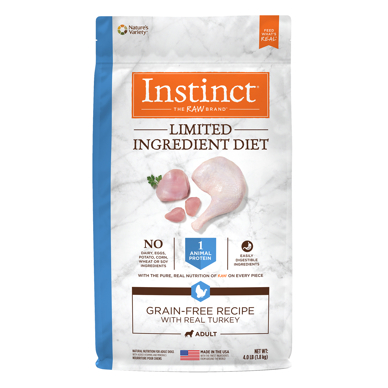 Instinct Limited Ingredient Diet Grain-Free Recipe with Real Turkey Dry Dog Food