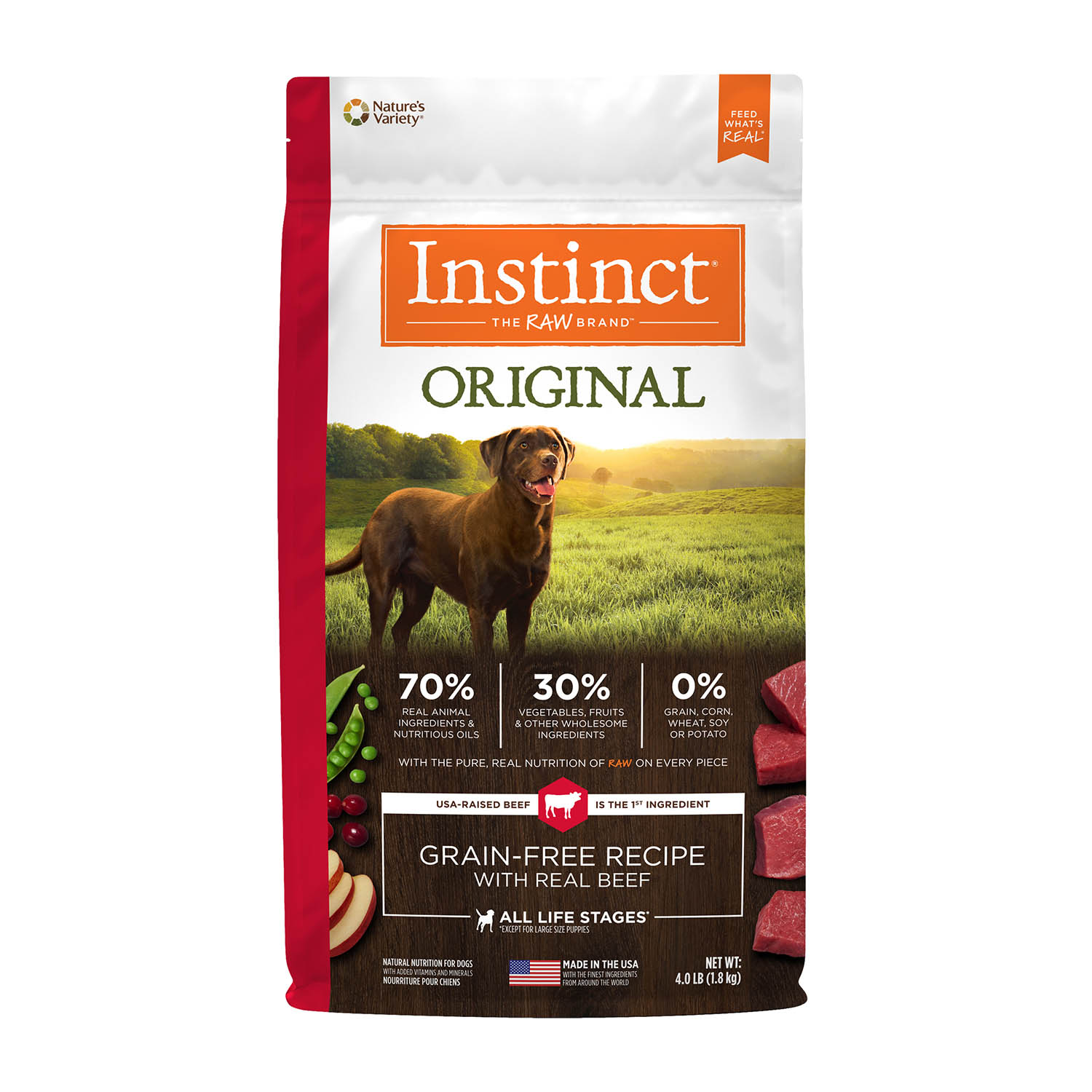 Instinct Original Grain-Free Recipe with Real Beef Dry Dog Food