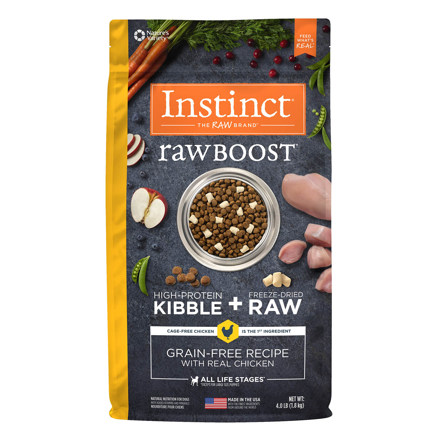 Instinct Raw Boost Grain-Free Recipe with Real Chicken Dry Dog Food