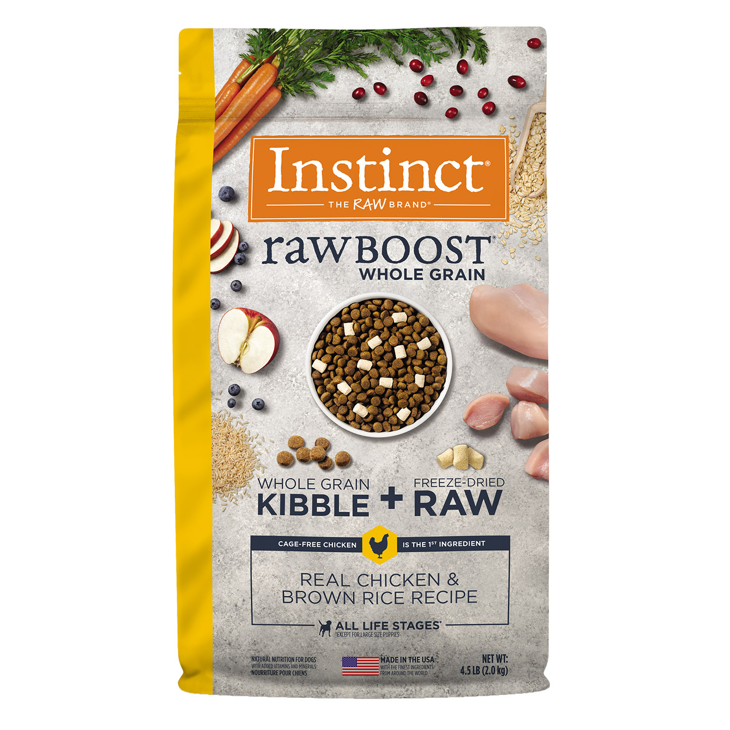 Instinct Raw Boost Whole Grain Recipe with Real Chicken & Brown Rice Dry Dog Food
