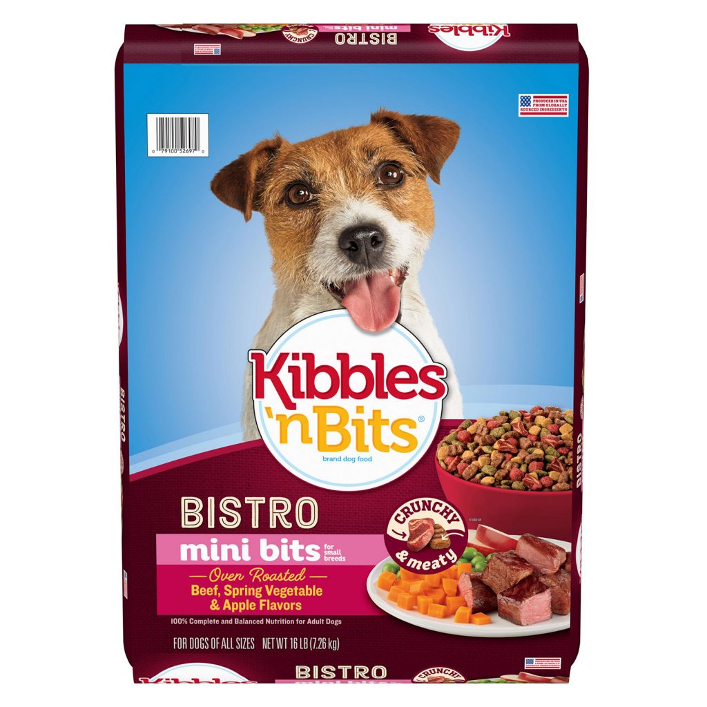 Kibbles n Bits Bistro Small Breed Mini Bits Oven Roasted Beef Flavor Dry Dog Food