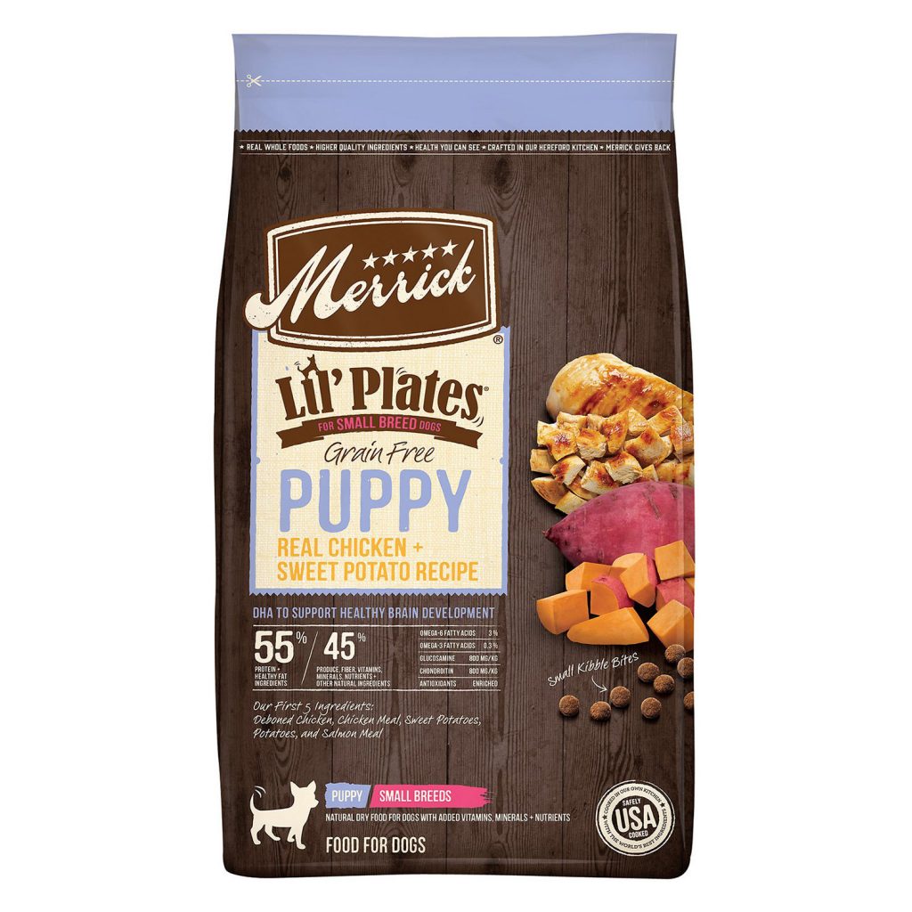 Merrick Lil’ Plates Grain-Free Puppy Real Chicken + Sweet Potato Recipe Dry Dog Food