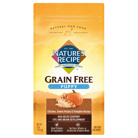 Nature’s Recipe Grain-Free Puppy Chicken, Sweet Potato, & Pumpkin Recipe Dry Dog Food